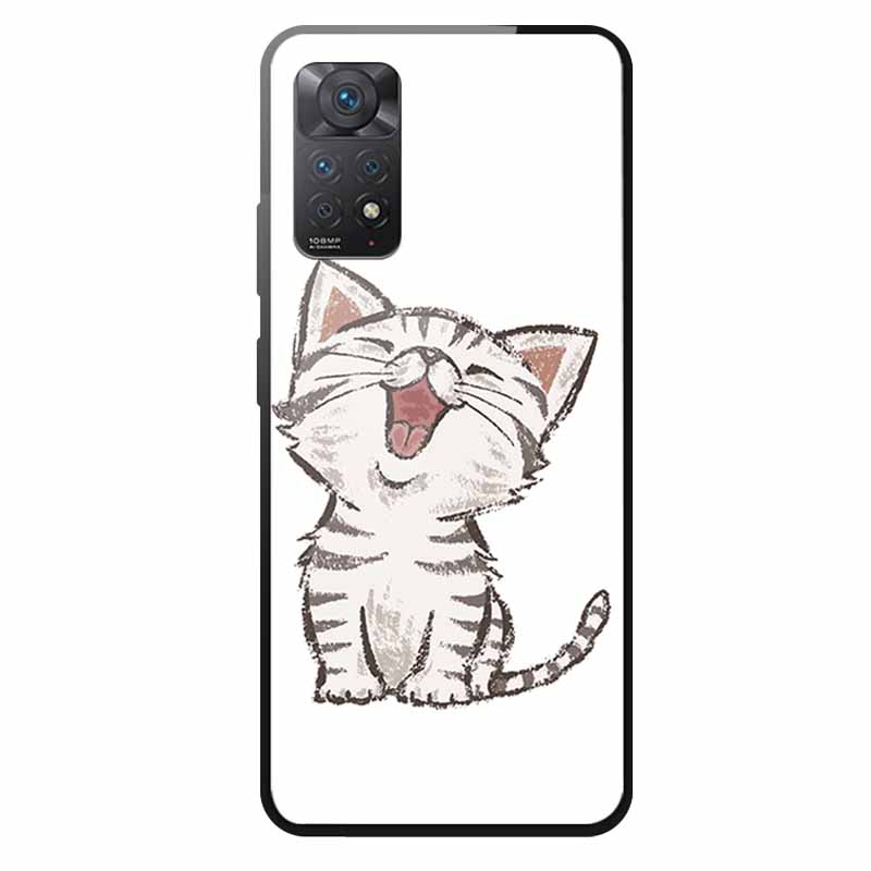 Tempered Glass Case For Xiaomi Redmi Note 12 Pro 4G Case Hard Glass Back Cover For Redmi Note 12 Pro 4G Phone Case Soft Bumper