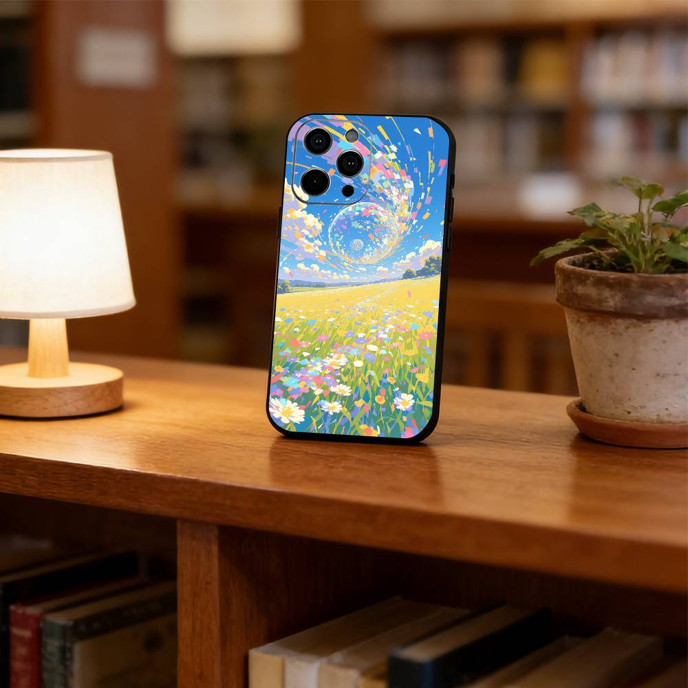colorful Phone Case Silicone Soft For IPhone 17 16 15 14 13 12 11 X XR Plus Pro Max Plus