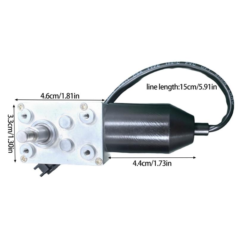Low Noise Worm Gear Motor 12V Reversed Motor High Torque For Extractor Hood Curtain Machine Customized Home Equipment