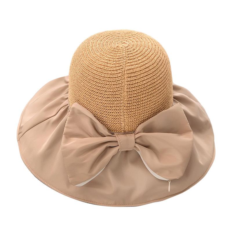 Sunscreen Hat Women's Spring and Summer Sunshade UV Protection Bucket Hat Face Cover Vinyl Sun Hat Big Brim Shows Small Face