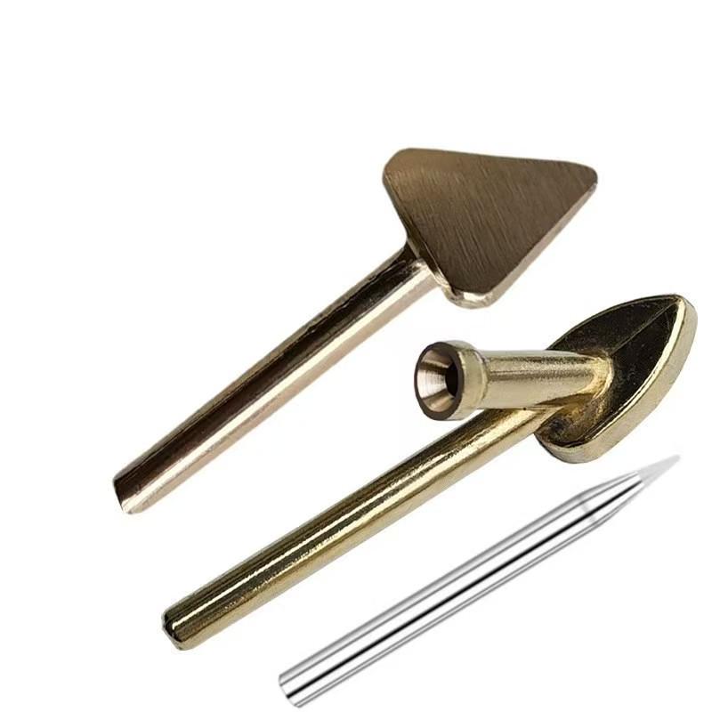 Triangle Smoothing Head Plastic Welder with Hole Copper Tip and Welding Rod Repair Tool.