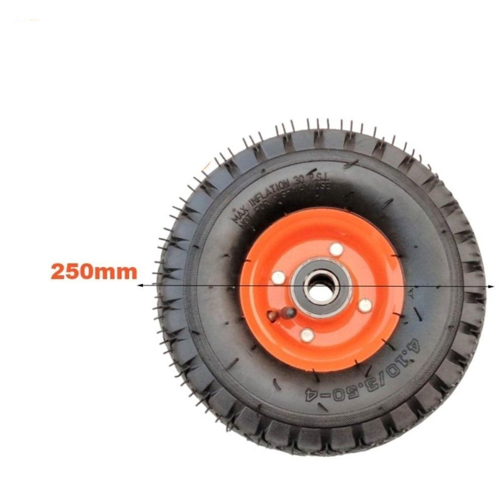 Pogrubione Gumowe Koła Pneumatyczne Odporne Na Ścieranie 10-calowe Koła Nadmuchiwane Nośność 4.10-3.50-4 Opony do Wózka Uniwersalne