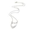 Les Trésors De Lily [J0866] - White 'Love' Silver Necklace