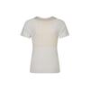 Asics Breathable Comfortable Round Neck Short Sleeve T-Shirt Women Tops Light-Gray 2032C917-021