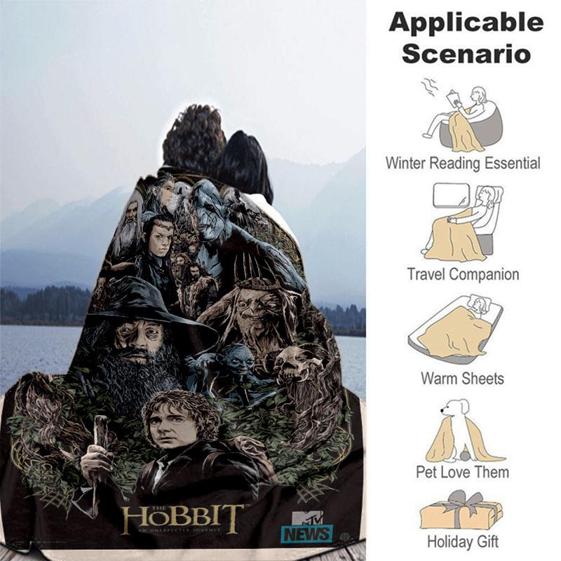 The Hobbit Movie Poster PrintPrint Blanket, Soft Blanket For Sofa Office Bed And Travelling Daughter Birthday Gift esj373