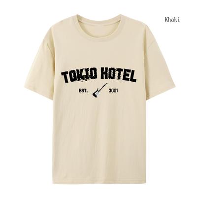 Women Hip Hop Streetwear T Shirt Clothes Rock Band Tokio Hotel Kaulitz Print Tshirt Cotton T-shirt Trend Short Sleeve Tee