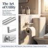 Wall-Mounted Toilet Paper Holder Stainless Steel Bathroom Towel Rack Tissue Holder  Modern Decor