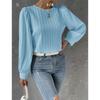 New Spring Round Neck Long Sleeve Loose Blouse Women Solid Color Office Shirt Ladies Casual Simple Tops Female Solid Color  Fashion Elegant Clothing