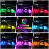 Auto Atmosphärelicht Automobil Innenraum RGB Licht Umgebungsfußlicht Wasserdicht Helligkeitsanpassung Dekorative Lampe