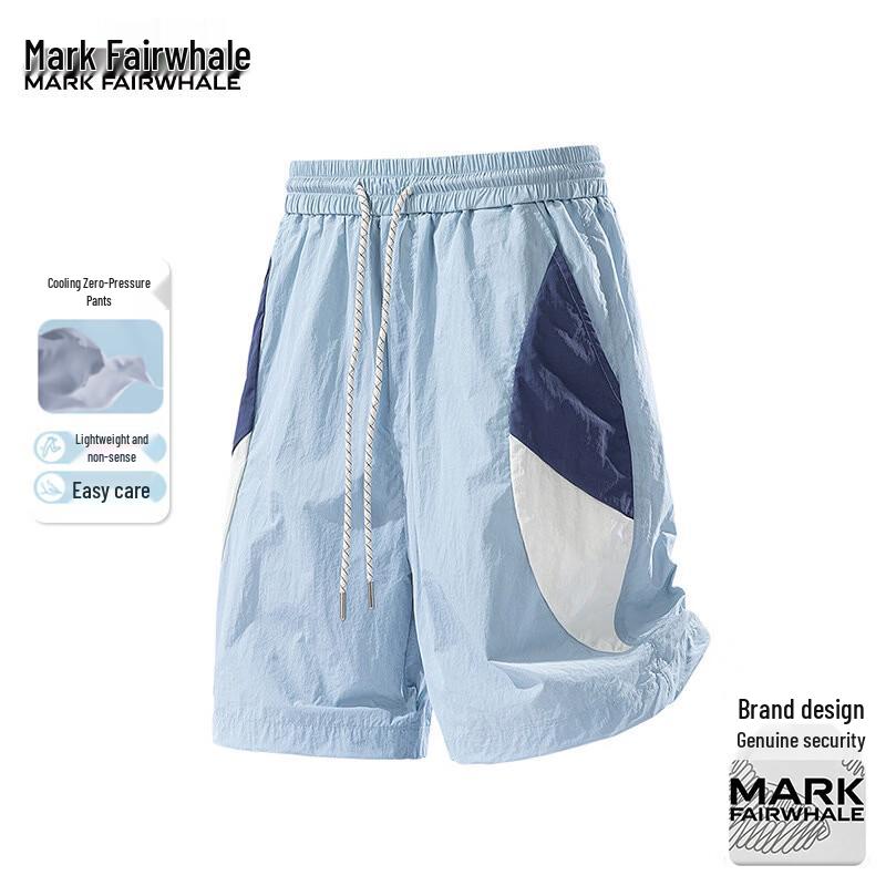 MARK FAIRWHALE Men s Ice Silk Quick-Dry Casual Shorts L