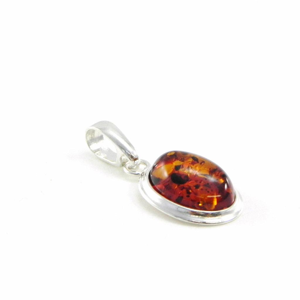 Les Trésors De Lily [I8972] - Silver Pendant 'Inspiration' Amber Silver - 18x13 Mm
