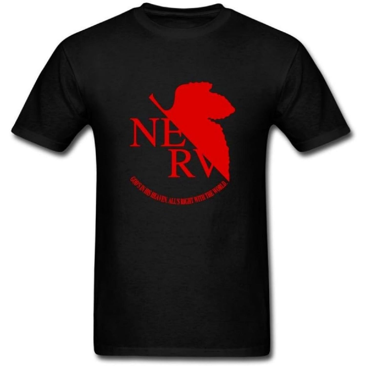 VEBLEN Мужская хлопковая футболка с дизайном Neon Genesis Evangelion Nerv XXXXXL разноцветный