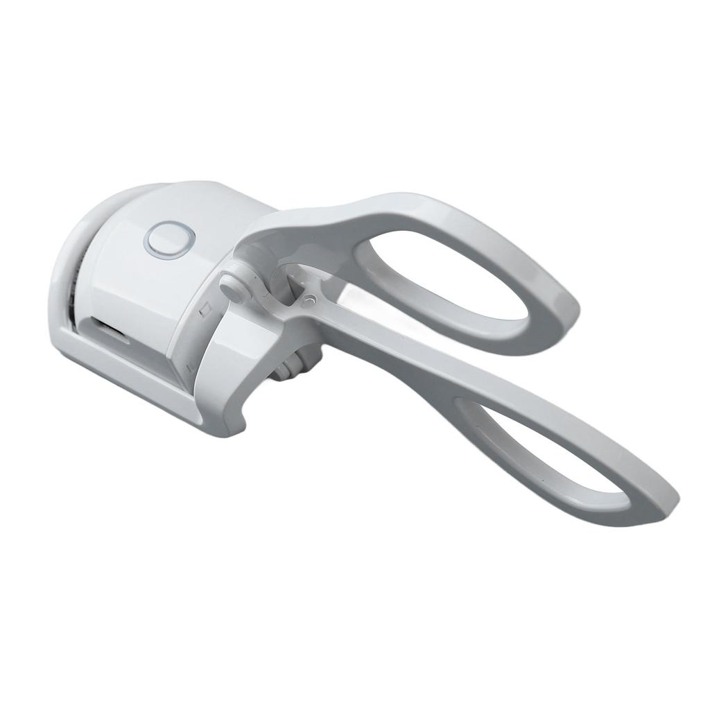 Heated Eyelash Curler 2 Temperatures Fast Heating Rechargeable Electric Lash Curler White