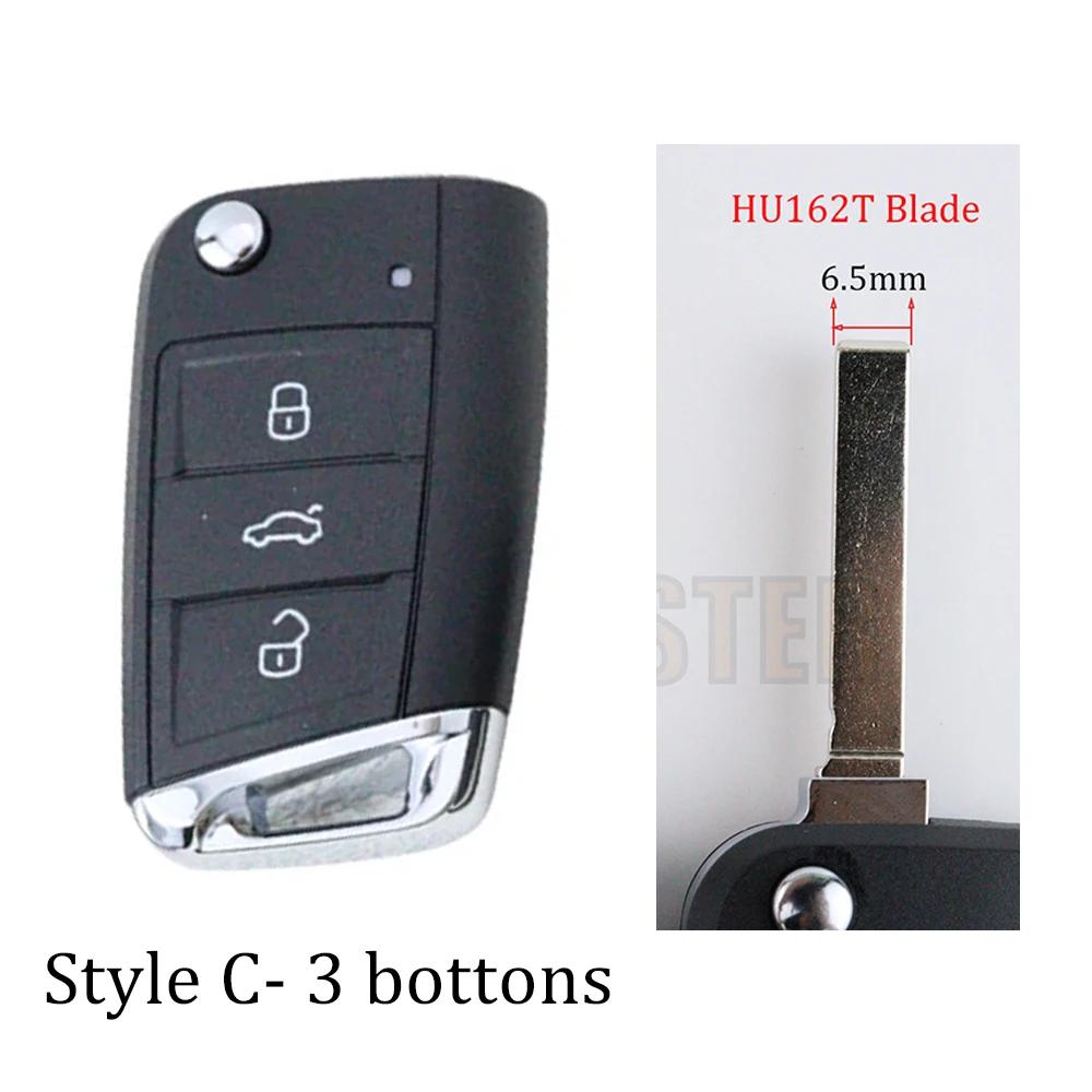Coque de boîtier de clé de voiture pour Volkswagen Vw Golf 7 4 5 Mk7 Mk4 6 Tiguan Gti Pour Skoda Octavia A7 Pour Seat Leon Ibiza Altea