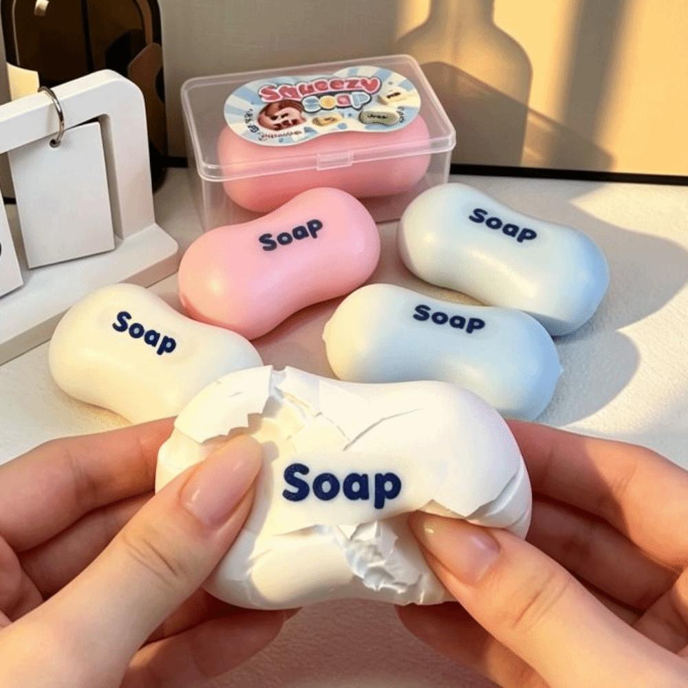 Sensory Fidget Soap Ball Squishy Wax Coating Crunchy Fidget Toy  Children Gifts