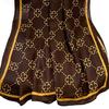 Lucky Clover Viscose Shawl 180x85cm Brown with Honey Clovers