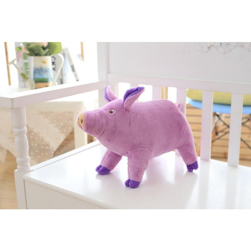 

Short Plush Toy Pig Doll Cartoon Lazy Pig Baby Pig Cloth Doll Children s Doll Doll 38cm фіолетовий