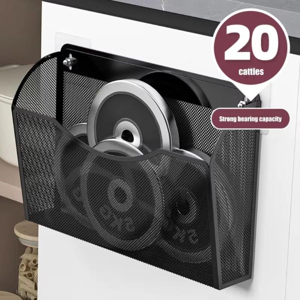 Magnetic Refrigerator Side Storage Basket Hanging File Organizer Basket Living Room