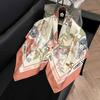 91Cm square scarf silk scarf women's new literary and fashion scarf accessories autumn and winter retro versatile shawl