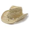 Sun Protection Paper Grass Hat With Large Brim For Summer Beach Vacation