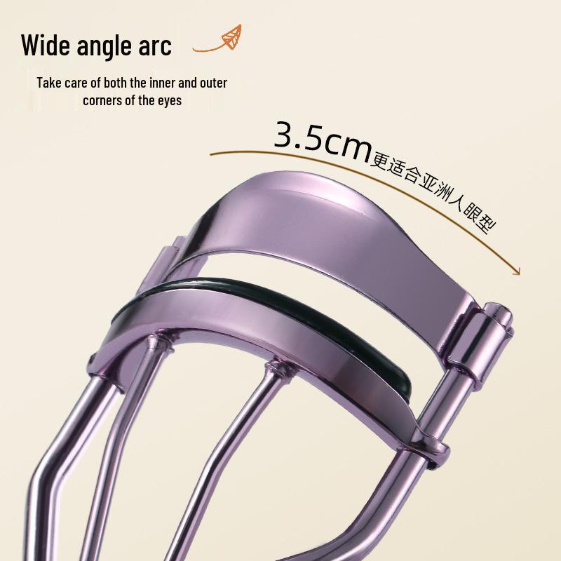 Stainless Steel Eyelash Curler - Natural Sunflower Design, No Pinch