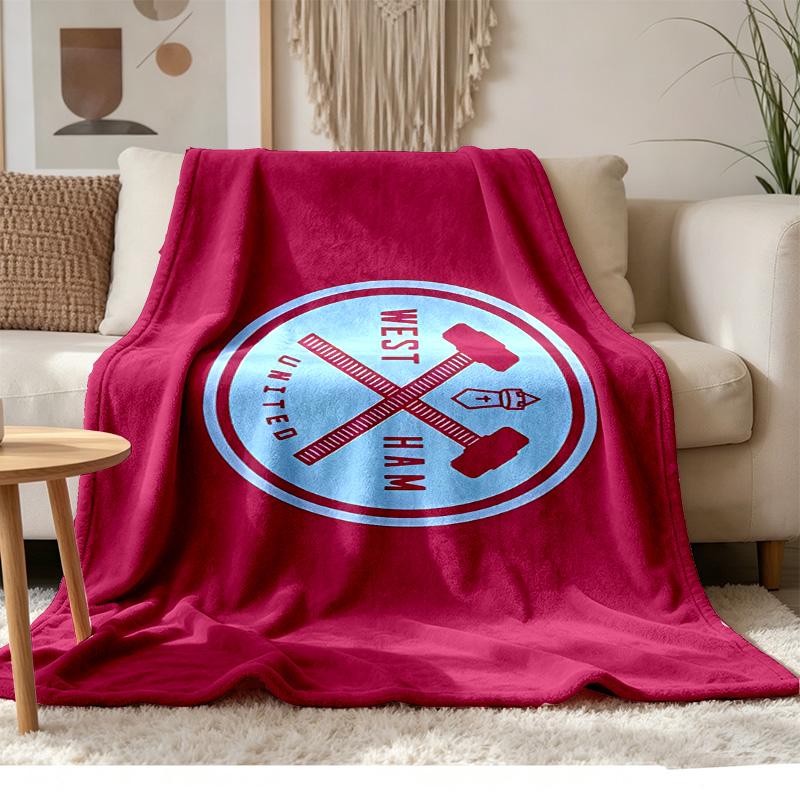 West Ham Morbida e confortevole flanella Adatta per divani salotti campeggio all'aperto viaggi e fa anche un ottimo regalo di anniversario