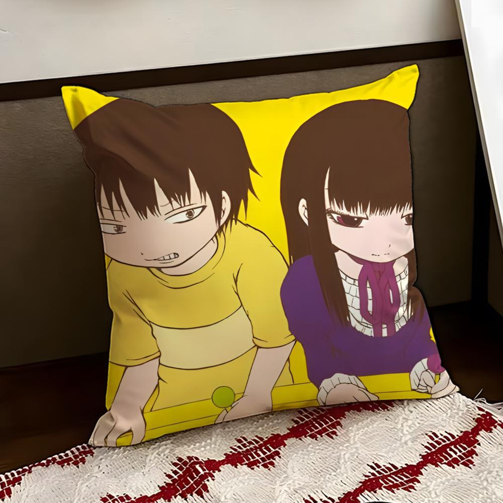 Cute HHi SScore Girl Cushion Cover Reversible Soft Durable Pillow Cover Home  Car MultiScene Use for Daily Comfort