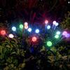 Solar Firefly String Lights: Waterproof Outdoor Decorative Lights for Garden, Lawn, Christmas Tree, and Camping with Ground Stake.