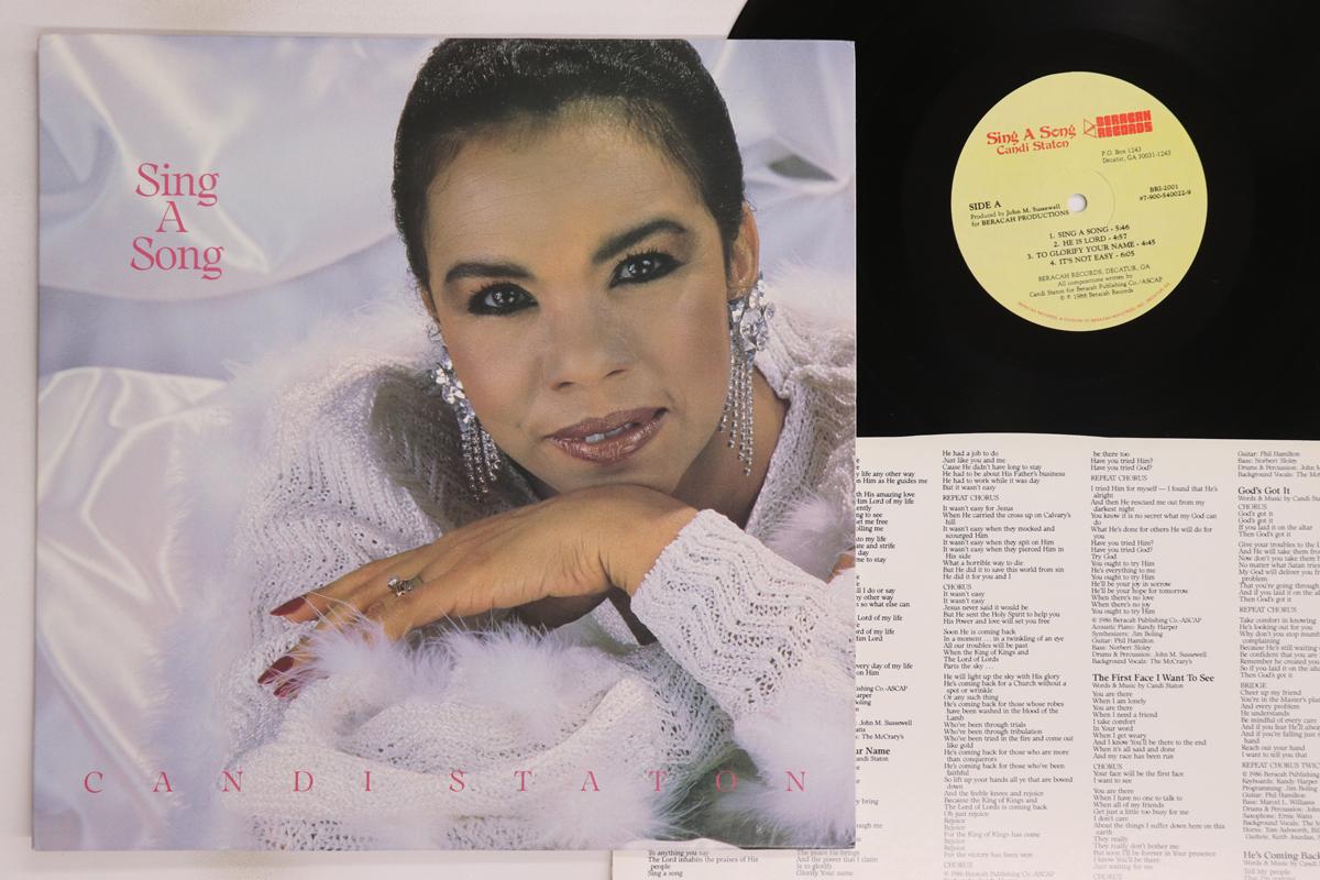 

LP Пластинка CANDI STATON - Sing A Song BRI2001 BERACAH 1986 US Соул/Фанк Б/У