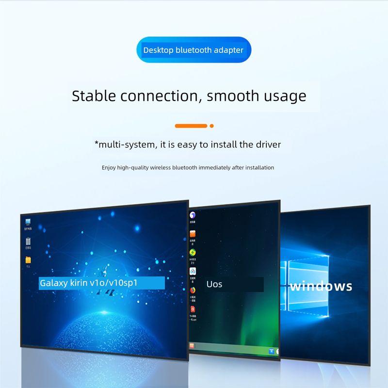 Kirin Bluetooth Tongxin Uos Galaxy Kirin Bluetooth Adapter V5.0/5.1/5.3 Driver-Free Plug and Play