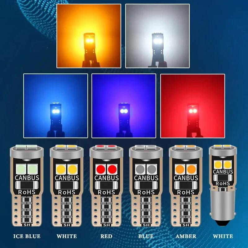 10Pcs T10 W5W 6SMD 3030 Super Bright LED Canbus No Error Car Interior Reading Dome Lights Auto Parking Lamp Wedg