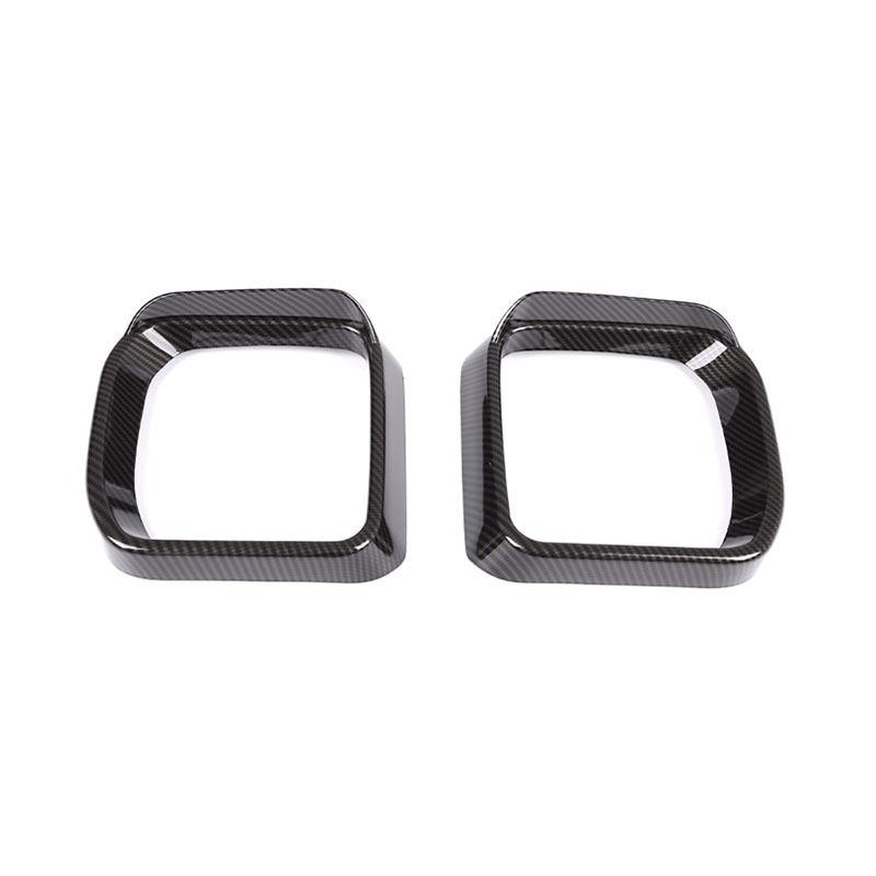 2pcs ABS Rearview Mirror Rain Block Frame Trim Cover Accessories For Land Rover Defender 90 110     2024