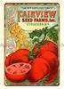 Fairview Seed Farms Tomato Metal Tin Sign Garden Business Signs