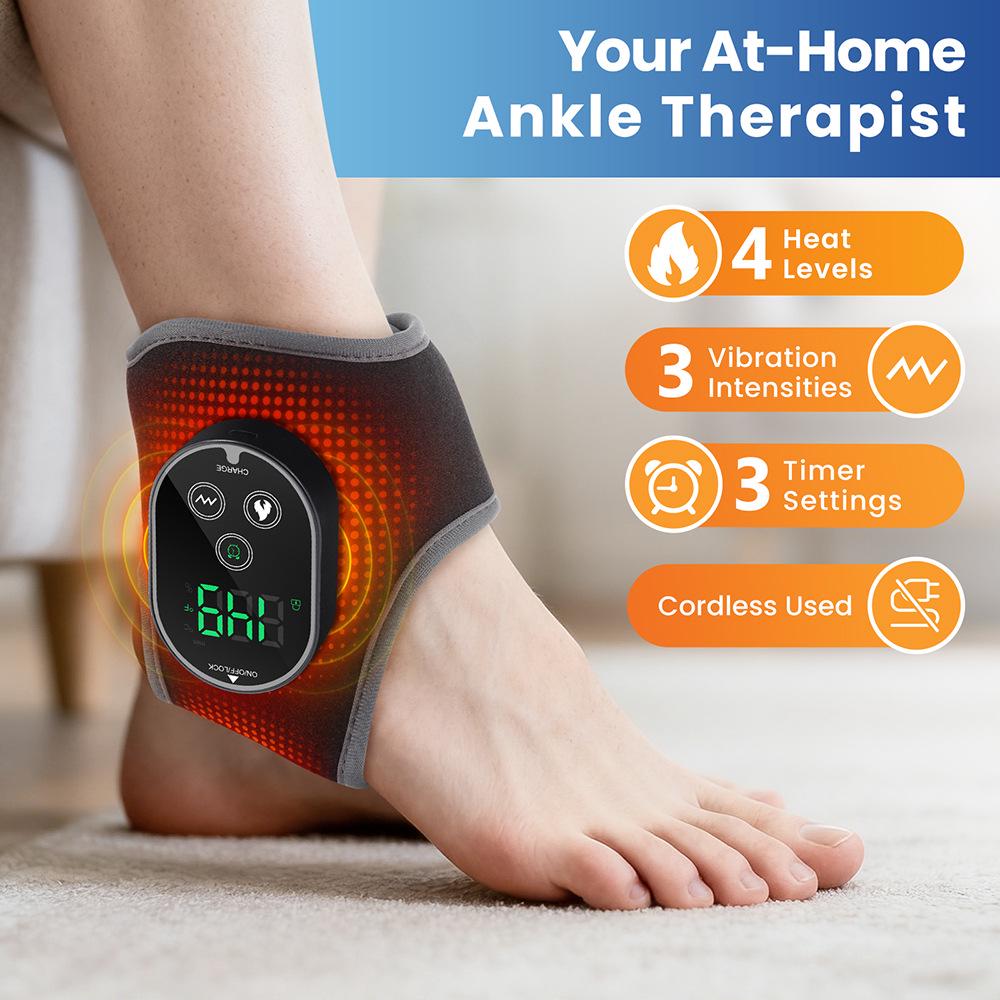 Smart Temperature Control Ankle & Sole Massager with Heat & Vibration