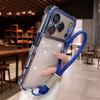 Electroplated Shockproof With Hand Strap Phone Case For Samsung S26 Ultra S25 S24 S23 S22 S21 Plus FE Edge Transparent Cover