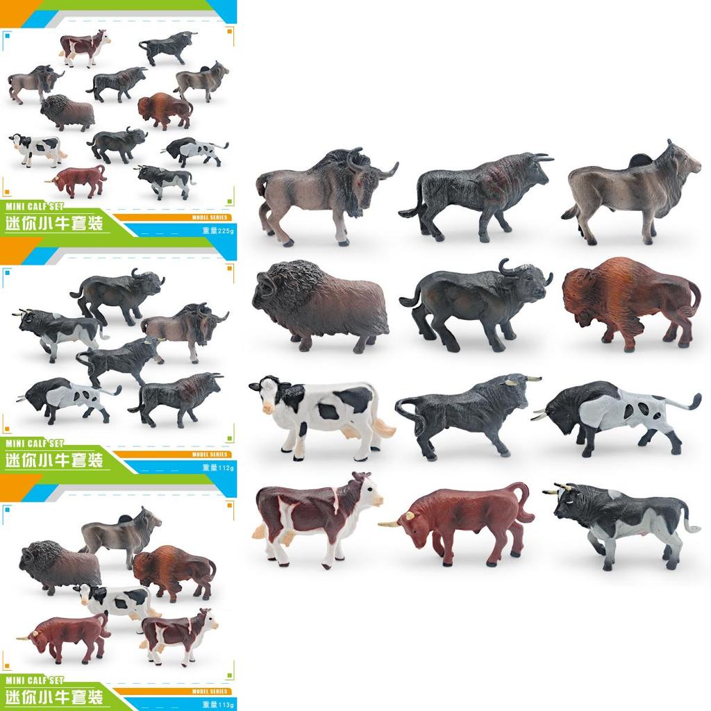 Baby Cow Pvc Animal Figures Collection For Kids Learning And Creative Play