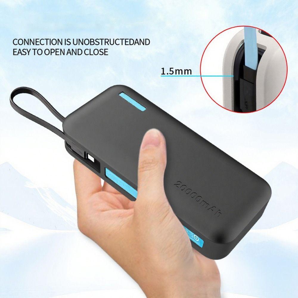 Shockproof Silicone Case Dustproof Soft Protective Case Solid Color Portable for CUKTECH CP25 20000mAh Power Bank 55W