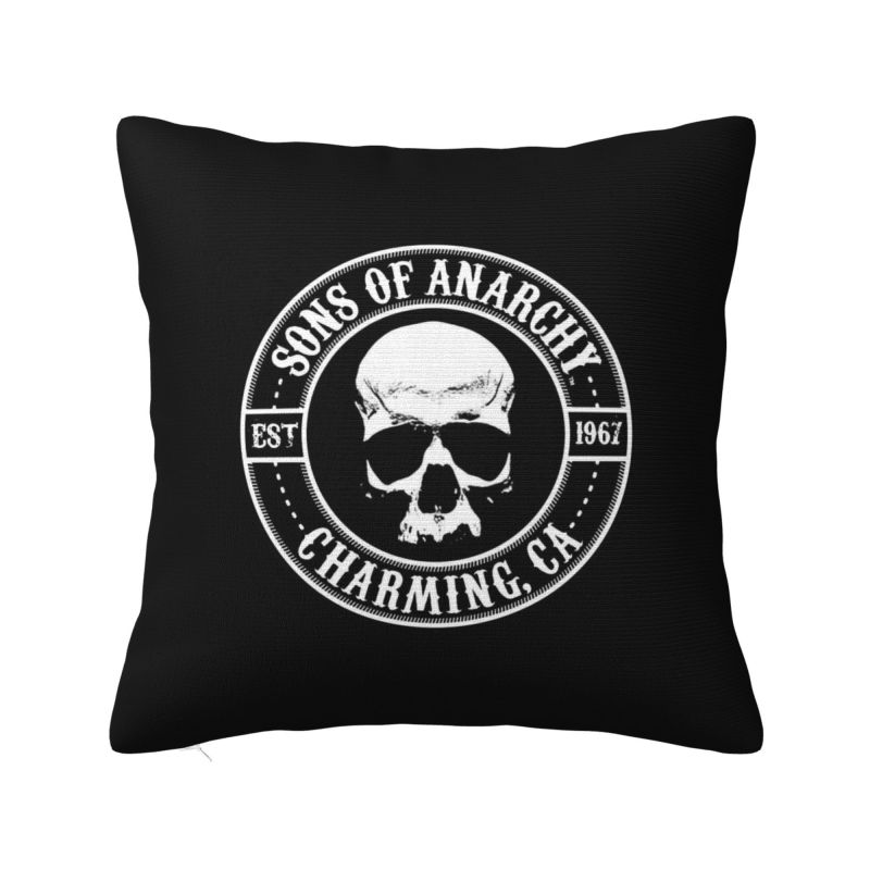 Individuelle Disney Sons Of Anarchy Kissenbezüge Die TV-Serie Samt Niedliche Zierkissenhülle für Auto Sofa