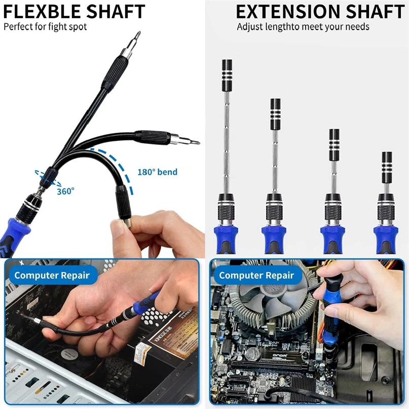 140 in 1 Precision Screwdriver Set Precision Screwdriver Set with Magnetic Bits Cell Phone Repair Tool Kit For Laptop Repair
