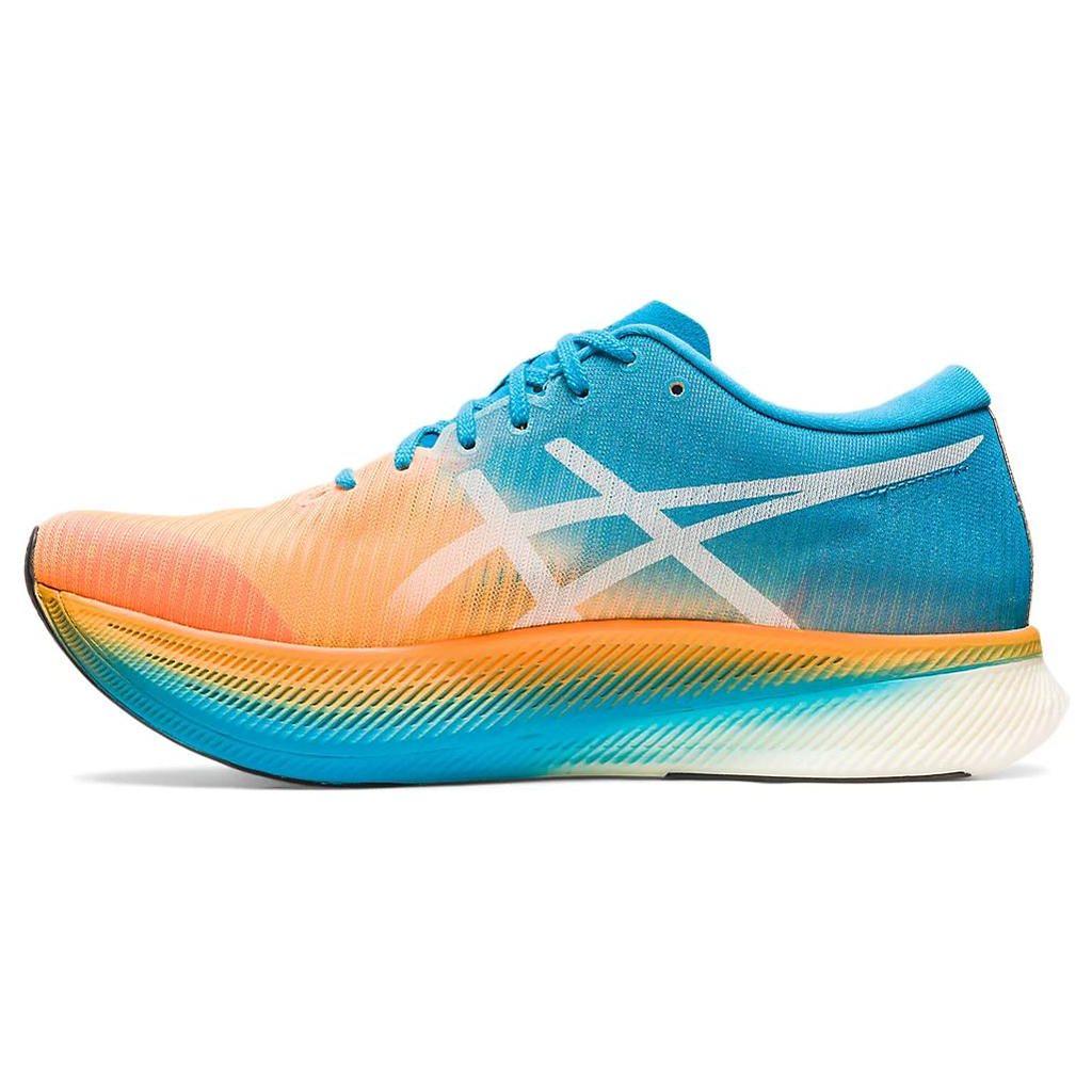 Asics Tênis unissex Metaspeed Sky Orange Pop Island Azul 1011B215-810