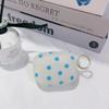 Cute sparkling polka dot headphone case suitable for soft silicone protective case with keychain anti drop shell