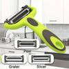 3 In 1 Rotary Peeler Fruit Vegetables Cabbage Graters Salad Carrot Potato Slicer Kitchen Multifunction Grater Julienne Peeler