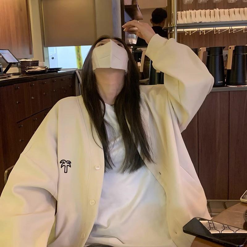 Autumn Versatile Embroidered V-neck Comfortable Fit High-end Tops Updated Button Cardigan Sweater Jacket Women Autumn Clothing