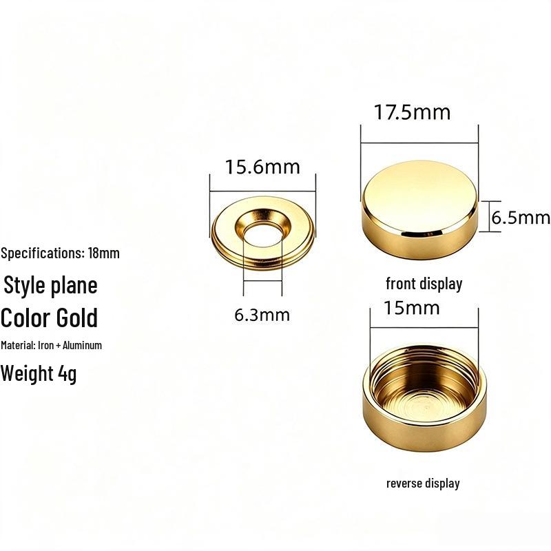 Acrylic Decorative Mirror Screw Cap for Glass and Tile Fixing