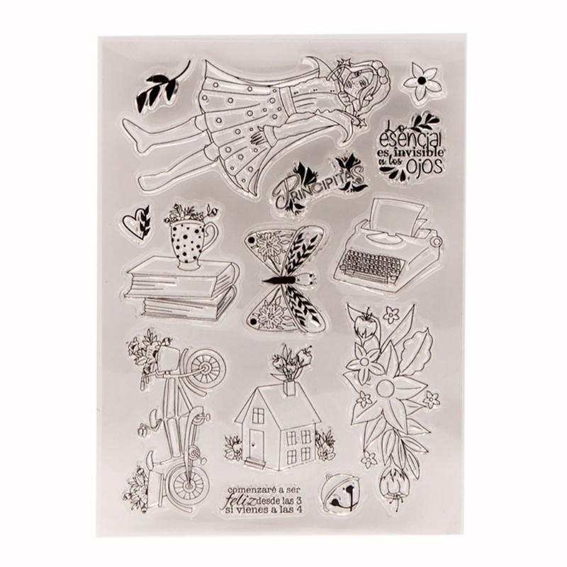 1 шт. 3D прозрачный штамп силиконовый штамп карточки прозрачный штамп с узором для скрапбукинга ведения дневника изготовления открыток украшения штамп 1