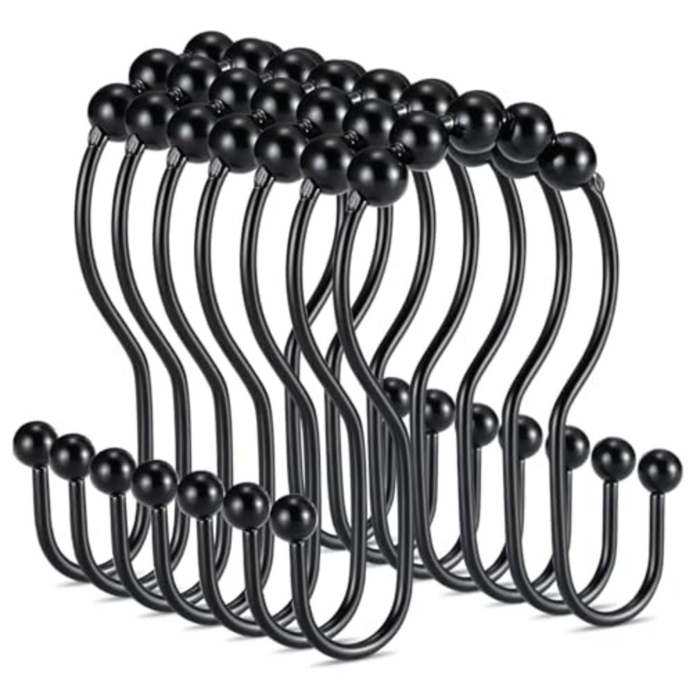 12 Stück Doppelseitige Duschvorhanghaken Frei Gleitende Badezimmer Duschhaken Zuhause