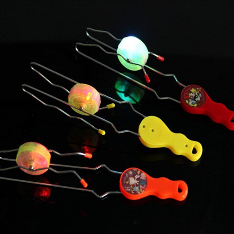Creative Light-up Gyro Wheel Rail Twirler Spinning Flashing Gyro Science Toy Kids Gifts Educational