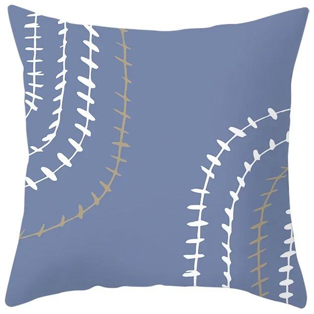 Blue Purple Abstract Geometric Study Pillowcase Office Living Room Home Pillowcase Car Ornaments