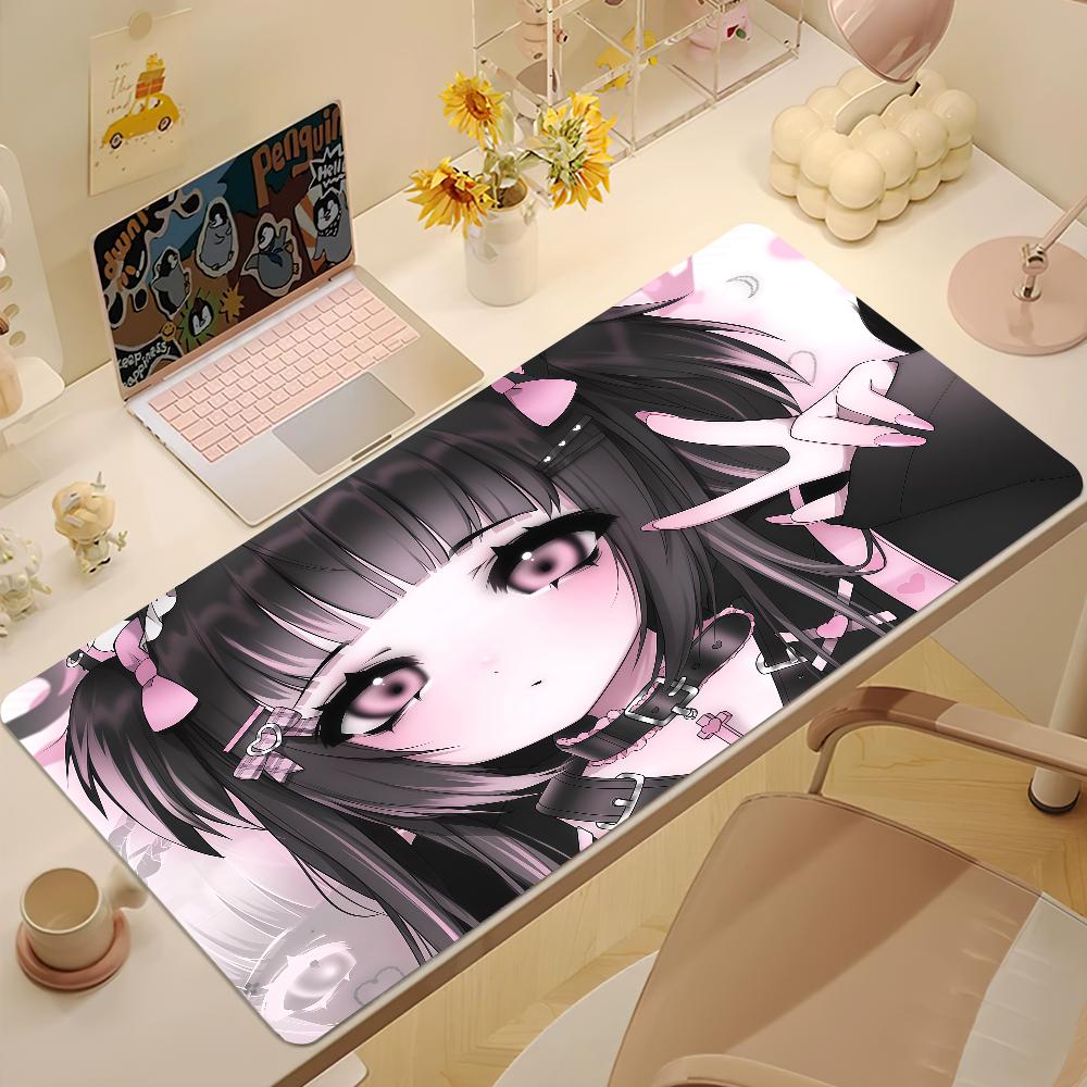 Cute Minestyle Girls Mouse Pad Large Nonslip Lockedge Desktop Computer Desk Mat Keyboard Writing Mousepad Office Gamer Student