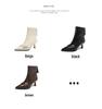 Women's Pointed Toe Stiletto Ankle Boots: Autumn/Winter 2025 - Zipper, Elastic, Versatile, High Heel, Short Tube Design.